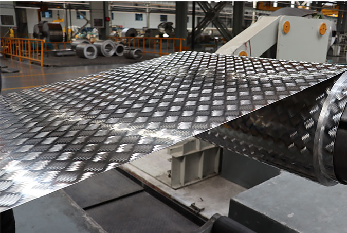 161 toneladas de placa estriada de aluminio 3003 h22 a México
