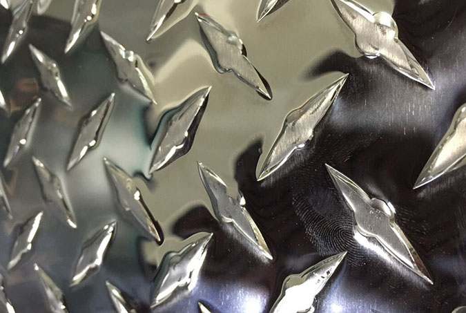 3003-H22 Placa de rodadura de diamante de aluminio