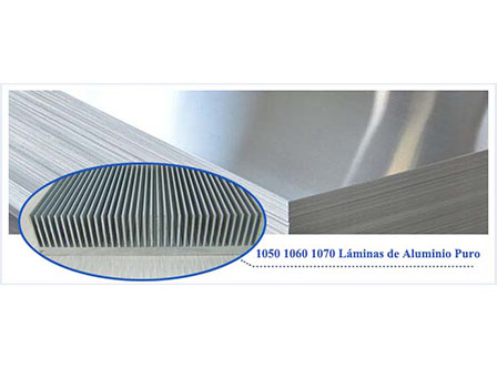 1050 1060 1070 láminas de aluminio puro para aletas de radiador